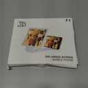 3D HD Big Screen Phone Magnifier, New Cell Phone Screen Magnifier, Foldable Design Screen Version for Movies and Videos, Lightweight Phones Magnifying Screen, Compatible with All Phones (White)