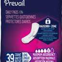 Prevail Incontinence Bladder Control Pads for Women, Maximum Absorbency, Long Length, 39 count