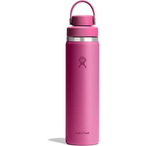 Hydro Flask Water Bottle - Insulated Stainless Steel - Wide Mouth Chug Lid, Non Spill, Leakproof in 24 Oz Reef Pink