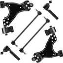 TadaMark Front Lower Control Arms Suspension Kit Fit for 2008-2017 Buick Enclave 2009-2017 Chevrolet Traverse 2007-2016 GMC Acadia 2007-2010 Saturn Outlook - 6pcs