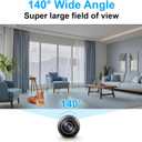 Small Wireless WiFi Bullet Camera,Mini Tiny Camera,HD1080P Video Recorder Live Feed,Tiny Portable Camera,Baby Monitor,Covert Nanny Cam with Auto Night Vision Detection,Cloud Storage,Loop Record APP