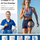 Patellar Tendon Support Strap, Patella Band for Running, Basketball, Hiking, Volleyball & Squats, Knee Strap for Knee Pain Relief, Tendonitis, Knee Brace for Women & Men with Extra Straps (Black)