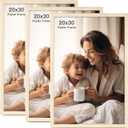 20x30 Frame Set of 3, Natural Wood Grain 20x30 Poster Frame Gallery Wall Poster Frame for Horizontal and Vertical Wall Mounting (3 pack,Natural)