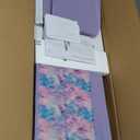 DWVO Dresser with 4 Drawers - Storage Tower Unit, Dresser for Bedroom, Living Room, Closets - Sturdy Steel Frame, Wooden Top & Easy Pull Fabric Bins, Purple