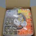 Gxueshan 4500 Pcs Acrylic Pony Beads Bulk Large Hole Plastic White Green Gold Red Black Blue Pink 24 Assorted Colors Kandi Hair Beads for Crafts Friendship Bracelet Jewelry Making Kit Set (4500)