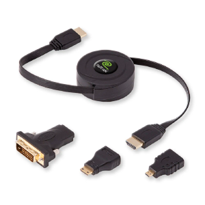 Retrak Premier Series Retractable Universal MI Cable Kit with 3 Adapter Tips
