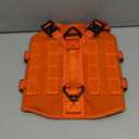 ICEFANG GN3 Tactical Dog Harness with 6X Buckle,Dog Molle Vest with Handle,3/4 Body, Hook and Loop Panel for ID Patch,No Pulling Front Clip (S (Neck 14"-18"; Chest 22"-27"), Safety Orange)