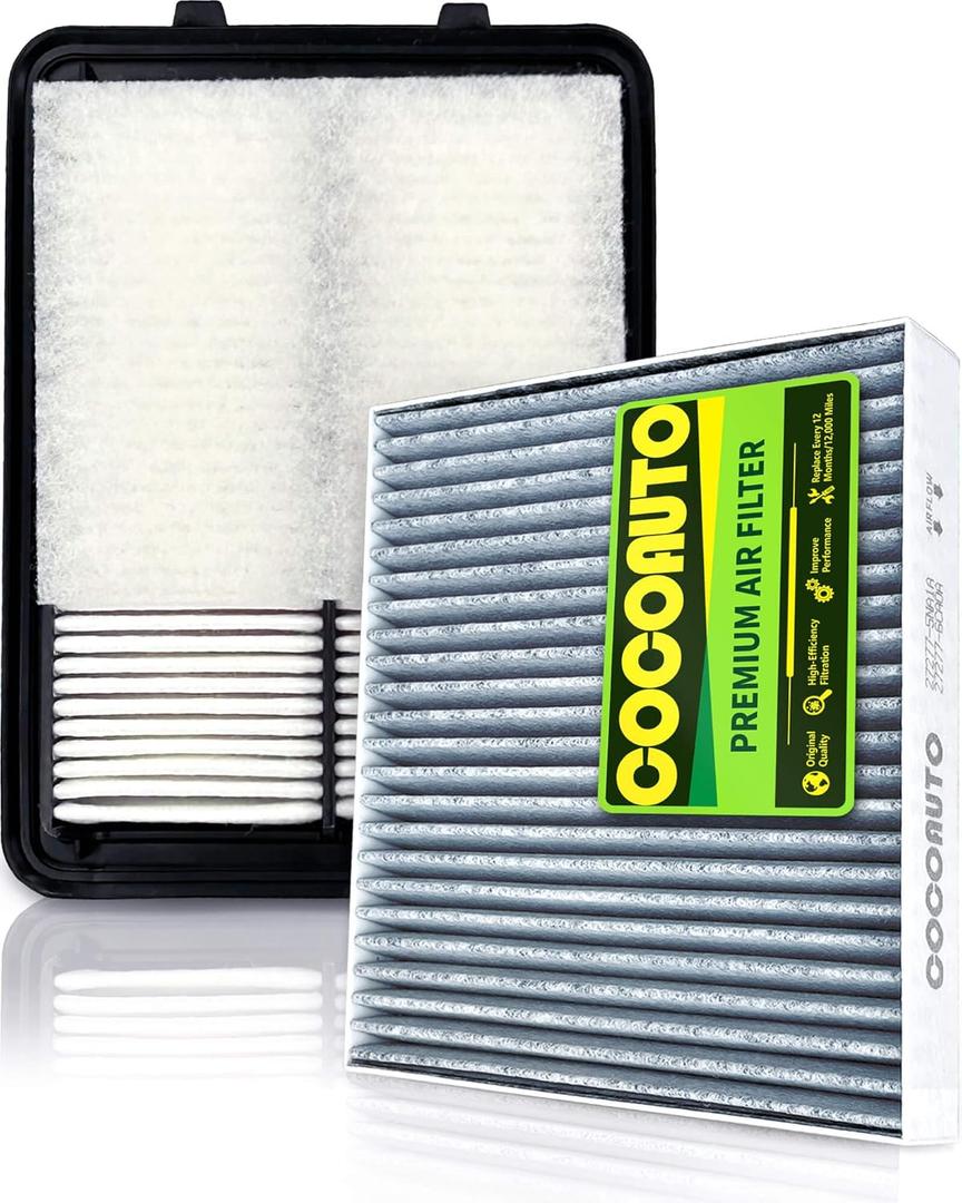 COCOAUTO Engine & Cabin Air Filter Kit for Nissan Kicks 1.6L Only (2017-2026), Fits Versa 1.6L (2020-2025), Replace OE 165465RB1A, XA11608, 272775NA1A