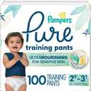 Pampers Pure Protection Training Underwear, Unisex, Size 2T3T, 100 Count, Premium, Hypoallergenic, Soft, Absorbent