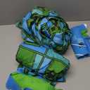 Jay Franco Kids Sheet Set with Fitted, Flat Sheets & Pillow Cover - Ultra-Soft Bedding with Pillowcase for Room Decor, Blue - Minecraft Creeper, 4 Piece Queen