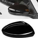 Moonlinks Compatible with Nissan Sentra 2020 2021 2022 2023 2024 Side Mirror Cover Replacement, Glossy Black Right Passenger Side Clip-on Mirror Cap for Sentra S/SR/SV/Sense/Advance/Exclusive