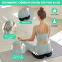 Seat Cushion for Office Chair,Memory Foam Seat Cushion,Tailbone,Sciatica,Lower Back Pain Relief,Chair Cushion for Car,Wheelchair,Computer and Desk Chair