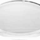 CiaoHER 1in Thickness Beveled Acrylic Disc Display Block Clear Polished Round Pedestal Stand Riser (1pack 10'' disc)