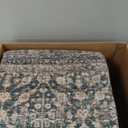 Machine Washable Rugs for Living Room: 8x10 Area Rugs Boho Vintage Rugs Stain Resistant Non Slip Low Pile Soft Lightweight Carpet for Bedroom Kitchen Dining Room Nursery Kids Room Farmhouse (Dark Green Brown)