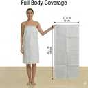 Disposable Bath Towels 10 Individual Packing Big Shower Towels for Body, Oversize 27.5 x 55 inch, Thickened and Absorbent for Bathroom,Camping,Hiking, White, Large