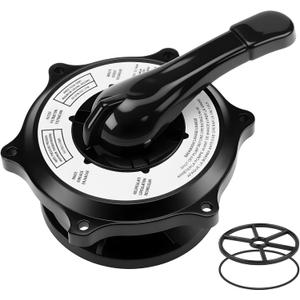 SPX0710XBA17 Key Cover and Handle Assembly Replacement for Hayward Multiport Valves 1 1/2" Vari-Flo Valves SP0710, SP0710X, SP0711, SP0712 with Gasket and O-Ring,Black