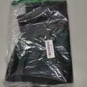 DM Cat Paw Print Litter Box Mat,Door Mat, Kitty Litter Rug,Half Circle,23.5x14.25 Inches (Black)