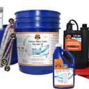 Chromex Tankless Water Heater Flush Kit with Certified Liquid Descaling Solution and 1/ 6HP Extra Strength Pump