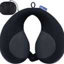 INFANZIA Kids Chin Supporting Travel Neck Pillow, Helps Support Head and Neck, Comfortably Designed for Head, Neck, and Chin Support - Ideal for Toddlers and Children,Black