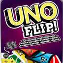 Mattel Games UNO FLIP! Card Game in Storage & Travel Tin, Color Blind Accessible Deck for Kids, Adults & Family Nights & Parties 