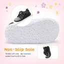 BARERUN Baby Sneakers Toddler Shoes Soft Anti-Slip Sole Newborn First Walkers Infant Toddler Breathable Athletic Running Shoes (Gray)
