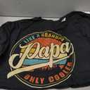 PAPA Like A Grandpa Only Cooler Funny Dad Papa Grandfather T-Shirt 5XL