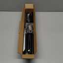 Black Curtain Rods for Windows 28 to 48 Inch, 2 Pack 5/8" Diameter Heavy Duty Metal Stainless Steel Adjustable Small Drapery Rod With Bracket