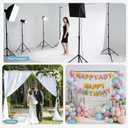 EMART 10x10FT Backdrop Stand, Photo Studio Back Drop Adjustable Stand with 6 Backdrop Clamps,2 Sandbags and Carry Bag,Heavy Duty Background Support System Kit for Photography,Parties,Wedding,Video