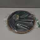 Giosve Vintage Gothic Dandelion Floral Round Wall Art Canvas Framed Poster, Dark Academia Goth Moody Floral Hanging Wall Sculptures for Home Bedroom Living Room Office Decor, 10x10 Inch