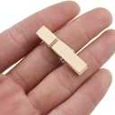 HAHIYO Wooden Clothes Pins Clothespins Small Do NOT Fall Apart 1.38 inches Length 60 Pack Sturdy Strong Springs No Rust No Discoloration for Laundry Bathroom DIY Craft Photos Food Opened Bags