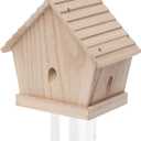 GRTRE 1 Pack Wood Carpenter Bee Trap for Outside - Best Bee Trap - Wood Boring Bee Trap- Nature Chalet Style Carpenter Bee Traps Outdoor Hanging - Insect Traps Removes Carpenter bee