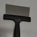 Grill Scraper 6.4 Inch Stainless Steel Griddle Scraper with Plastic Handle Versatile Food Scraper Tool for Flat Top Teppanyaki BBQ Blackstone Griddle Accessories