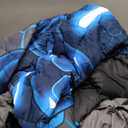 NTBED Game Console Comforter Set for Boys Girls Kids 3D Gaming Geometric Lightweight Microfiber Bedding Sets (blue, Queen)