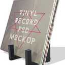 Vinyl Record Storage Holder, Black Lp Record Holder,Metal Album Storage for Vinyl Records