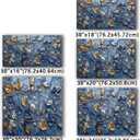 LMSDYSHU Tempered Glass Backsplash for Kitchen, Mosaic leaves, Frameless, Stove Backsplash Protector for Wall,Easy to Clean, Home Decor (30"x24")