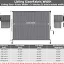 Outdoor Roller Shade 8'W x 8'H,Patio Shades Roll Up Outdoor Blind for Porch, 96"W x 96"H