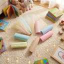 Chumia 12 Pcs Rainbow Glitter Tulle Rolls 6 Inch by 10 Yards 30 Feet glitter tulle Roll Fabric with Shiny Sequin Craft Fabric for Table Chair Bow Pet Tutu Skirt Sewing Wedding Birthday (Morandi Color)