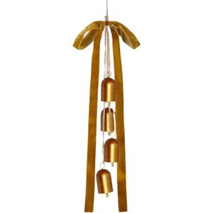 Christmas Wreath Bow: Large Design, Rustic Bells Sound, Vintage Knot for Tree Cup, Farmhouse Christmas Front Door Decoration, Holiday for C (Yellow)