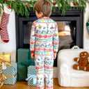 SPONGEBOB Family Matching Christmas Pajamas Set for Holiday Mommy and Me Cartoon Print Cozy Sleepwear for Kids & Adults (4-5T, White)