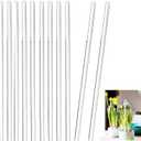 30 Pcs 18 Inch Acrylic Plant Stakes Garden Stakes Clear Orchid Stakes Clear Plant Sticks Potted Plant Christmas Support Stakes for Support Vines Grow Upright Indoor Outdoor Plants