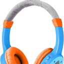 Kids Bluetooth Headphones Toddler Wireless/Wired Headphone with MIC Bluetooth 5.3 Stereo Sound Sharing Function Adjustable 85dB Safe Volume Limited SD Card Slot Kid Headset for Home School, Shark