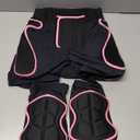 LUMINFLY Women's 3-Piece Winter Ski & Snowboard Protective Set, Padded Shorts & Knee Guards with 3D Technology Size S