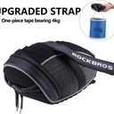 ROCKBROS Bike Seat Bag, Bicycle Saddle Bag Under Seat 3D Shell Cycling Seat Pack for Mountain Road Bikes Black