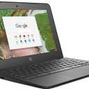 HP 3NU57UT Chromebook (Chrome OS, Intel CN3350, 11.6" LED-Lit Screen, Storage: 16 GB, RAM: 4 GB) Black