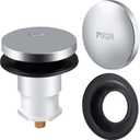 Dreyoo Tip Toe Bath Drain Stopper and Cover Tub Stopper Gasket Placement Cartridge Assembly Compatible with Kohler 1068204, Chrome Polished