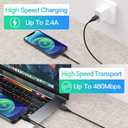 6ft iPhone Charger 5Pack,Lightning Cable 6 Foot, Long Charging Cord 6 feet Compatible with Apple iPhone 11/Pro/Max/SE/X/XS Max/XR/8/8 Plus/iPad/iPod (Black)