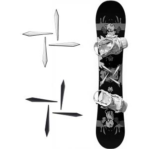 2 x Snowboard Stomp Pad 8PCS - Cool Snowboard Grip Pads for Boots - Non-Slip Snowboard Foot Pad for Traction & Control - Clear Men’s Snowboard Stomp Pad for Beginners - Stomp Pads for Snowboard