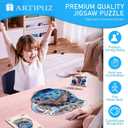 Wooden Puzzles for Adults - Seaside Town Wooden Puzzle, Unique Shape Wood Jigsaw Puzzle for Adults, Wood Puzzles Adult, Gifts for Friends and Family, Wall Art Home Decor (250pcs 13.4 * 13in L), Large