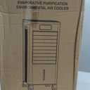 Portable Evaporative Air Cooler, Quiet Windowless Swamp Cooler with 4 Ice Packs, 2 Gallon Water Tank, Remote Control, 4 Modes & 3 Speeds, Oscillating Cooling Fan for Bedroom, Living Room and Office, 22'*12'*11'