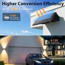 6PACK Solar Sconce Lights Outdoor,3000/4000/6000K 3 Modes Up and Down Solar Wall Lights Dusk to Dawn Lighting IP65 Waterproof Solars Lights Outdoor for Exterior Front Porch Garage Fence Patio Yard